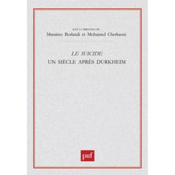 ISBN Le suicide. Un siècle après Durkheim livre Education Français