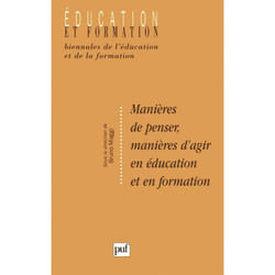 ISBN Manières de penser, manières d'agir en éducation et en formation livre Education Français