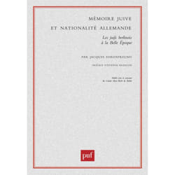 ISBN Mémoire juive et nationalité allemande livre histoire Français