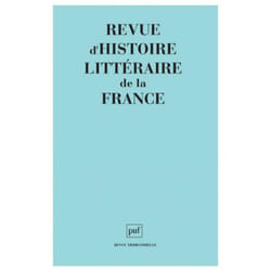 ISBN RHLF 2000, n° 6 livre Littérature Français