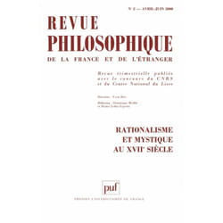 ISBN Revue philosophique 2000, t. 125 (2) livre philosophie Français
