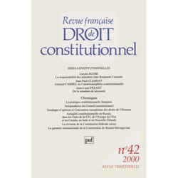 ISBN RFDC 2000, n° 42 livre Loi Français
