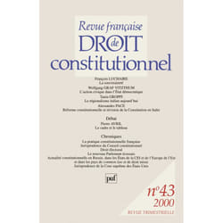 ISBN RFDC 2000, n° 43 livre Loi Français