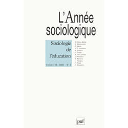 ISBN année sociologique 2000, vol. 50 (2) livre Education Français