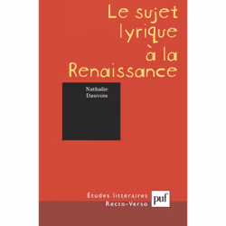 ISBN Le sujet lyrique à la renaissance, Littérature, Français, 128 pages