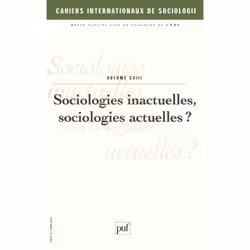 ISBN Cahiers intern. de sociologie 2000, vol. 108, Education, Français, 216 pages