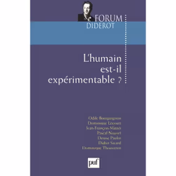 ISBN L'humain est-il expérimentable ?, Littérature scientifique, Français, 96 pages
