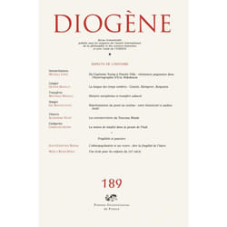 ISBN Diogène 2000, n° 189 livre philosophie Français