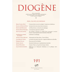 ISBN Diogène 2000, n° 191 livre philosophie Français