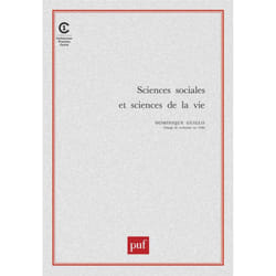 ISBN Sciences sociales et sciences de la vie livre Education Français