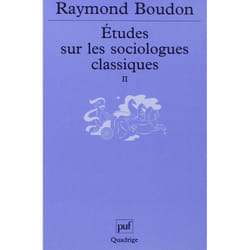 ISBN Études sur les sociologues classiques, II livre Education Français