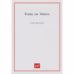 ISBN Études sur Diderot, philosophie, Français, 392 pages