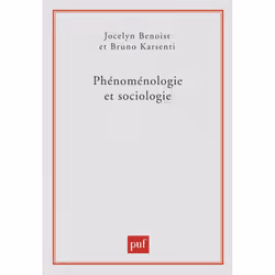 ISBN Phénoménologie et sociologie, philosophie, Français, 256 pages