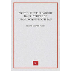 ISBN Politique et philosophie dans l'œuvre de Jean-Jacques Rousseau