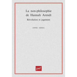 ISBN La non-philosophie de Hannah Arendt, révolution et jugement