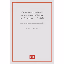ISBN Conscience nationale et sentiment religieux en France au XVIe siècle, histoire, Français, 328 pages