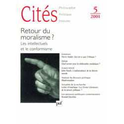 ISBN Cités 2001, n° 05 livre philosophie Français