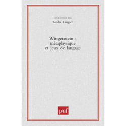 ISBN Wittgenstein. Métaphysique et jeux de langage livre philosophie Français