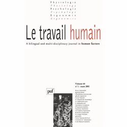 ISBN travail humain 2001, vol. 64 (1), Psychologie, Français, 96 pages