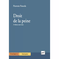 ISBN Droit de la peine, Loi, Français, 480 pages