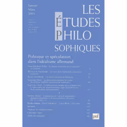 ISBN études philosophiques 2001, n° 1, philosophie, Français, 144 pages