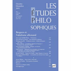 ISBN études philosophiques 2001, n° 4, philosophie, Français, 1520 pages