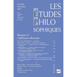 ISBN études philosophiques 2001, n° 4 livre philosophie Français