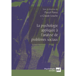 ISBN La psychologie appliquée à l'analyse des problèmes sociaux