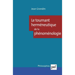 ISBN Le tournant herméneutique de la phénoménologie livre philosophie Français