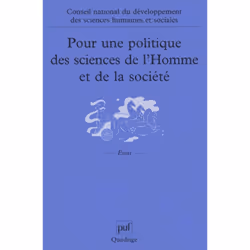ISBN Pour une politique des sciences de l'Homme et de la société, Education, Français, 256 pages