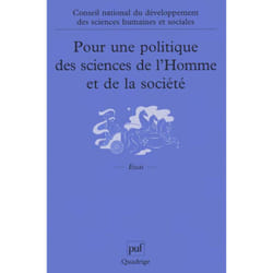 ISBN Pour une politique des sciences de l'Homme et de la société livre Education Français