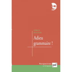 ISBN Adieu grammaire ! livre Littérature Français