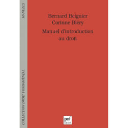 ISBN Manuel d'introduction au droit livre Loi Français