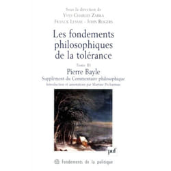 ISBN Les fondements philosophiques de la tolérance. Tome 3 livre philosophie Français
