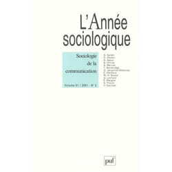 ISBN année sociologique 2001, vol. 51 (2) livre Education Français