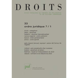 ISBN Droits 2001, n° 33 livre Loi Français