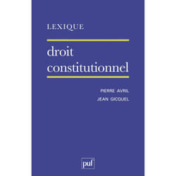 ISBN Lexique / droit constitutionnel