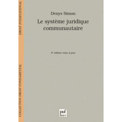 ISBN Le système juridique communautaire livre Loi Français