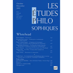 ISBN études philosophiques 2002, n° 4, philosophie, Français, 144 pages