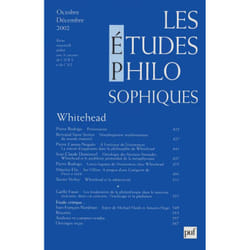 ISBN études philosophiques 2002, n° 4 livre philosophie Français