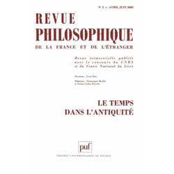 ISBN Revue philosophique 2002, t. 127 (2) livre philosophie Français