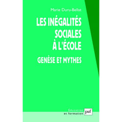 ISBN Les inégalités sociales à l'école livre Education Français