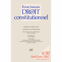 ISBN RFDC 2002, n° 50, Loi, Français, 224 pages