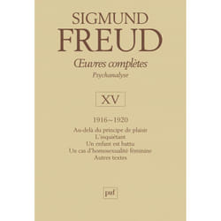 ISBN Œuvres complètes - psychanalyse - vol. XV : 1916-1920 livre Psychologie Français