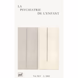 ISBN psychiatrie de l'enfant 2002, vol. 45 (2), Psychologie, Français, 320 pages