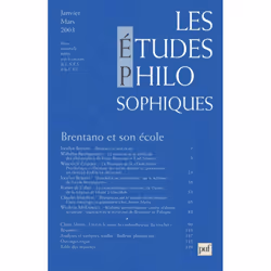 ISBN études philosophiques 2003, n° 1, philosophie, Français, 144 pages