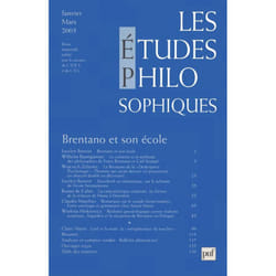 ISBN études philosophiques 2003, n° 1 livre philosophie Français