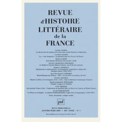 ISBN RHLF 2003, n° 1 livre Littérature Français
