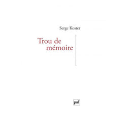 ISBN Trou de mémoire livre Littérature Français
