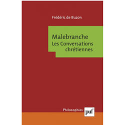 ISBN Malebranche. Les conversations chrétiennes livre philosophie Français
